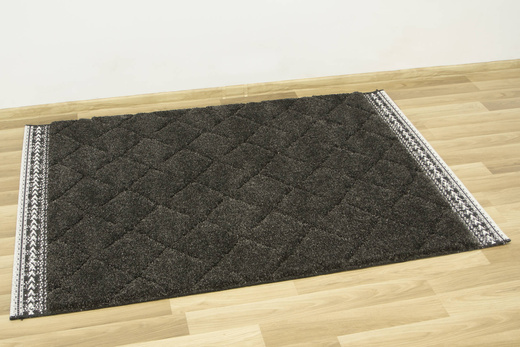 Dywan Shaggy/Sizal Akra 65216/999 Grafit Krem Romby