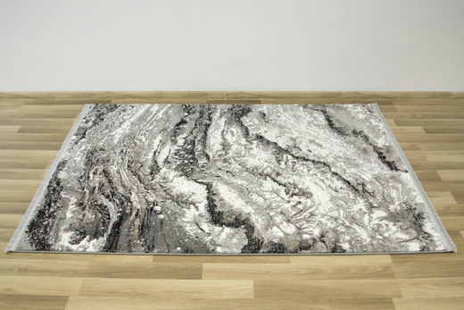 Dywan Exclusive 100 grey/black Szary Czarny Beż Marmur