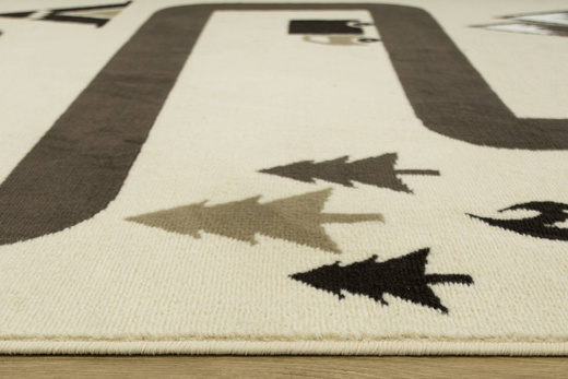 Dywan Kids 534456/97955 ivory Uliczki Góry Beż Brąz