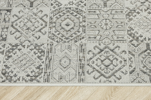 Antypoślizgowy Dywan FLEX 19636/P19 Kem Beż Patchwork