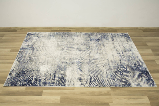 Dywan Verano C465A m grey/grey Niebieski Szary Krem Dwupoziomowy Trójkąty