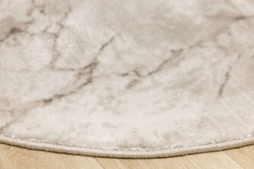 Okrągły Dywan Nantes NT071A Vizon/Vizon Szarobeżowy Marmur