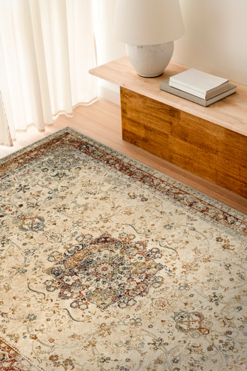 Wełniany Dywan Dywilan Omega Kordoba Koniak Ornament