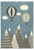 Dywan Luna Kids 534432/95822 sky/blue Szary Niebieski góry