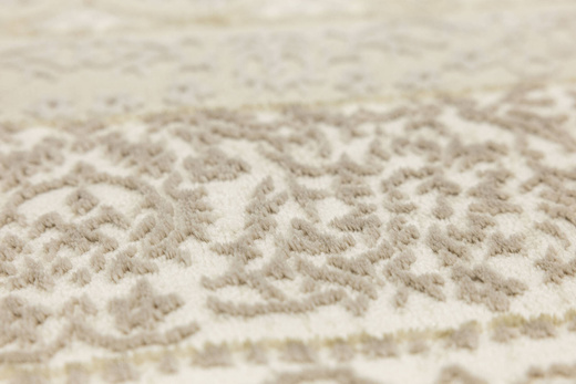 Lśniący Dywan Allora Plus E976A cream/beige Krem Beż Złoty Ornament