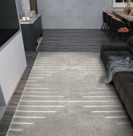 Dywan Shaggy Lula Soft IM43A CNFG4 Cream/Grey Szary Geometryczny Romby Kreski