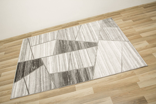 Dywan Felix 9253A l.grey/white Lśniący Marmur Szary Krem Srebrny