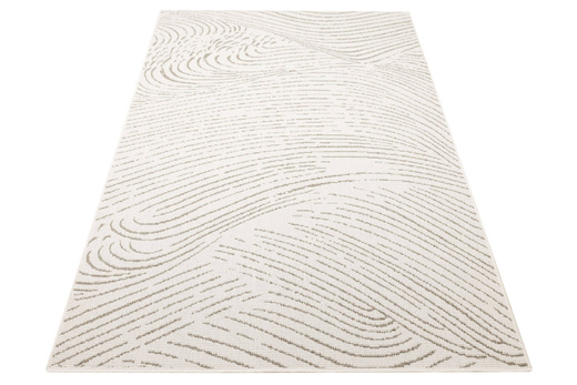 Dywan Dwustronny Sznurkowy Brussels 205784/10620 linen Jasny Beż Krem Liście Outdoor