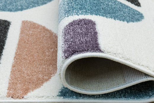 Dywan Dziecięcy Lima M045A rose/blue Krem Fiolet Półkola