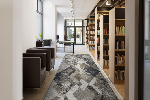 Chodnik Aqua Modena 04 Beż Szary Romby szerokość 67 cm