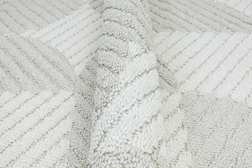 Dywan Milano 032 beige/cream Krem Kaszmir Geometria Frędzelki