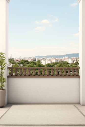 Dywan Dwustronny Sznurkowy Brussels 205014/10010 Silver Romby Kratka Outdoor