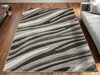 Dywan Amelia C012B grey/black Szary Czarny Fale