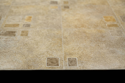 Wykładzina PCV Olympic Capri 2 Płytki Beż szerokość 3 m