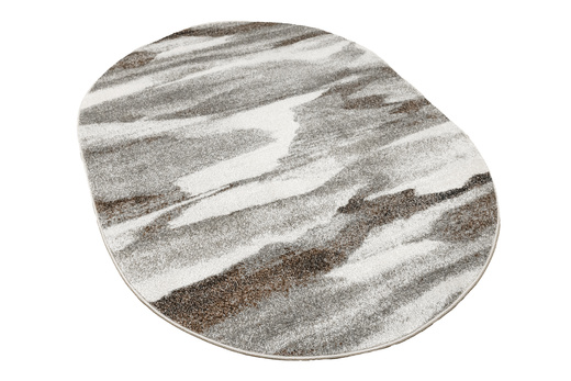 Dywan Owalny Ponte N282A l.grey/d.greyO Szary Brąz