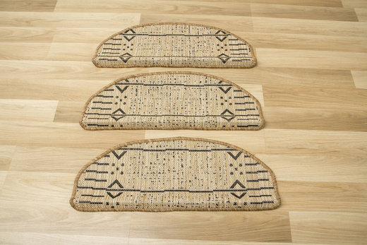 Nakładki Półokrągłe Sznurkowe Terra Aztec 04 Linie Beż Grafit