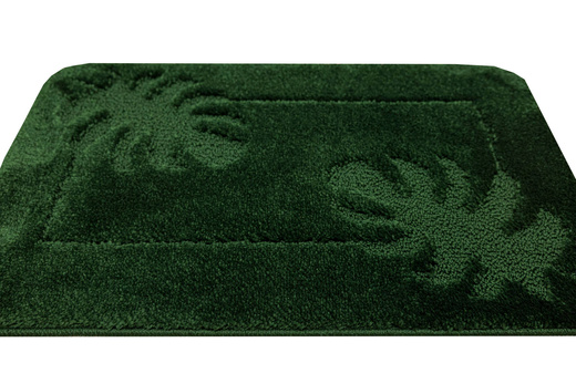 Dywanik Łazienkowy Antypoślizgowy Lisset Monstera Butelkowa Zieleń Linie