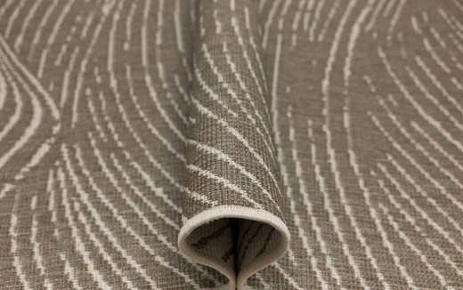 Dywan Dwustronny Sznurkowy Brussels 205784/10620 linen Jasny Beż Krem Liście Outdoor