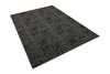 Dywan Pętelkowy Traffic 75 Czerń Grafit Kratka Melanż