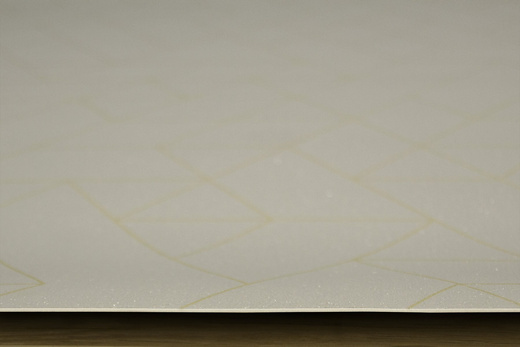 Wykładzina PCV Planet Jester 593 Jasne Szare Trójkąty Romby z Brokatem szerokość 1,5 m