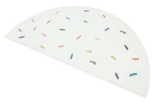 Dywan Półokrągły Dziecięcy Lima M039A cream/blue Krem Kreski