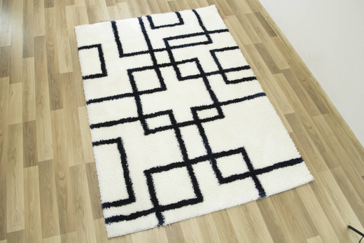 Dywan Boho 616 cream/navy blue Krem Granat Linie