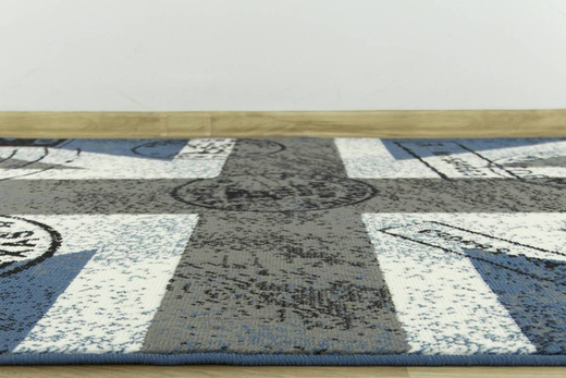 Dywan KIDS 532705/94955 jeans flaga UK