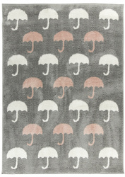 Dywan Shaggy Slim 9998 grey/multi parasolki