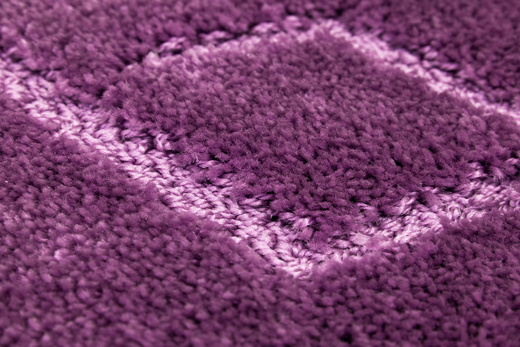 Dywanik Łazienkowy Antypoślizgowy Moreno Violet Fioletowy Romby