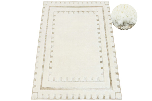 Dywan Shaggy Lula Soft IM41A Krem Beż Ramka