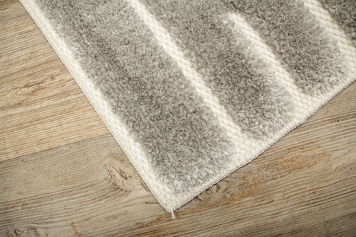 Dywan Shaggy Lula Soft IM43A CNFG4 Cream/Grey Szary Geometryczny Romby Kreski