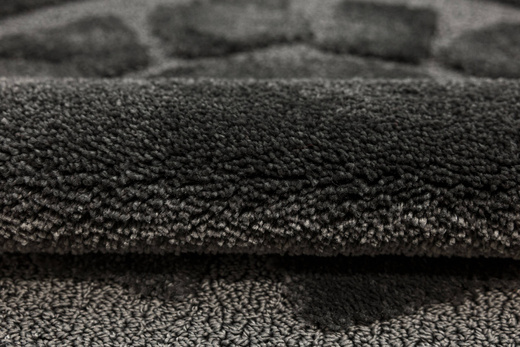 Dywanik Okrągły Łazienkowy Antypoślizgowy Ocean Ciemny Szary