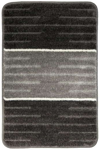 Komplet 2-częściowy Łazienkowy Como Grey Szary Krem Pasy