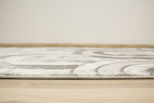 Dywan Felix 9303A grey Lśniący Marmur Szary SrebrnyPółkola