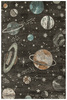 Dywan Lima C288A d.grey/l.grey Szary Kremowy Planety Gwiazdy Kosmos