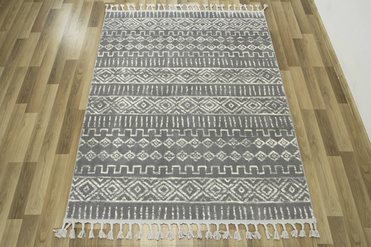 Dywan Karof 2571A grey/white 43 Szary Krem Romby