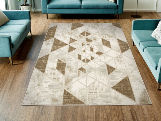 Dywan Garda P563B Beż Brąz Szary Romby