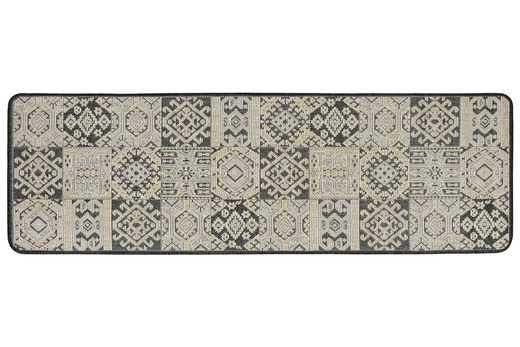 Antypoślizgowy Dywan FLEX 19636/P10 Grafit Beż Patchwork