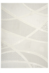 Dywan Sznurkowy Stella D425A white/l.grey Szary Srebrny Krem Pasy