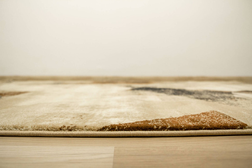 Dywan Super Rose B885A Beige/Cream Brąz Beż Krem Trójkąty Przecierany