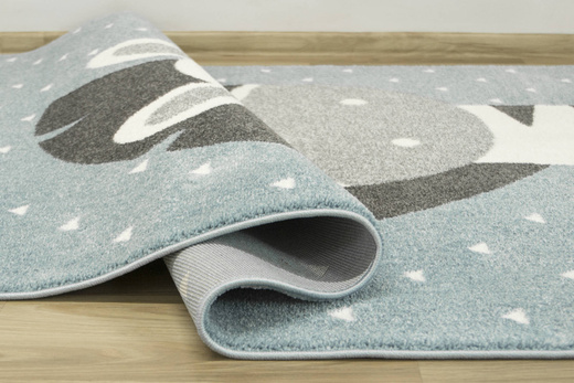 Dywan Dziecięcy Lima C885A blue/cream Zebra Turkus Krem Szary