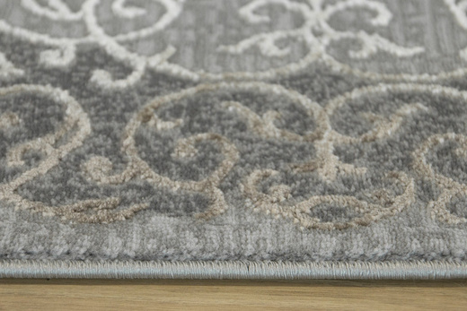 Chodnik galya K3810 grey szary ozdobny ornamentowy szerokość 90 cm