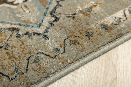 Wełniany Dywan Dywilan Omega Abbas Koniak Ornament