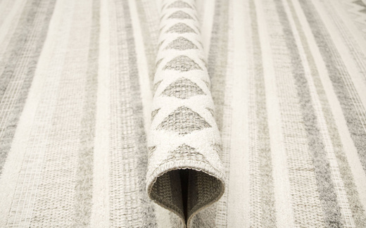 Dywan Cotton C102 Naturel Krem Szay Beż Romby Etno