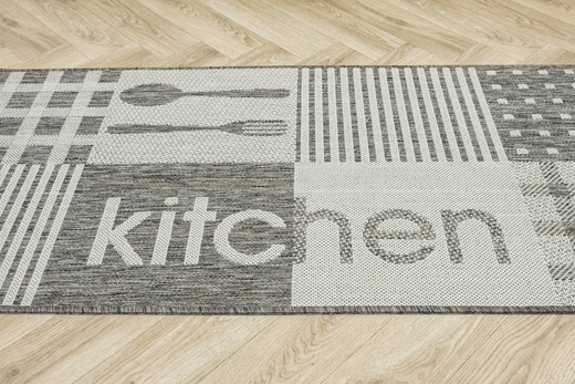 Antypoślizgowy Dywan FLEX 19053/P19 Beż Krem Kitchen