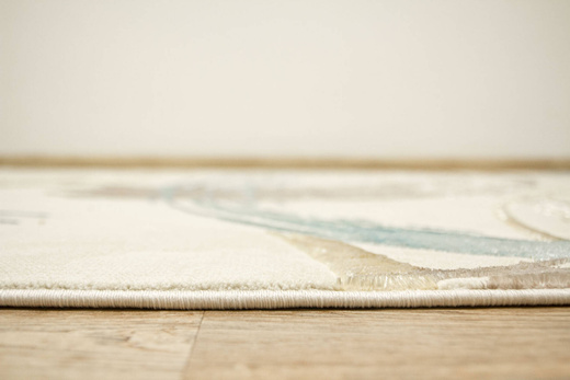 Lśniący Dywan Allora Plus G367A cream/beige Beż Krem Turkus Abstrakcja