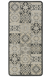 Antypoślizgowy Dywan FLEX 19636/P10 Grafit Beż Patchwork