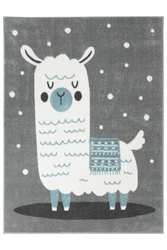 Dywan Dziecięcy Lima 9486A l.grey/cream Szary Turkus Lama