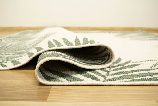 Dywan Dwustronny Sznurkowy Brussels 205183/10520 green liście palmy Outdoor