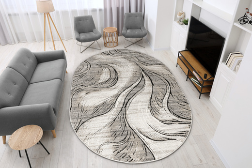 Dywan Matara P176A m.grey/sp. Owalny